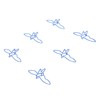 100pcs Blue Birds Paper Clips Creatively Cute Plated Metal Bookmark
