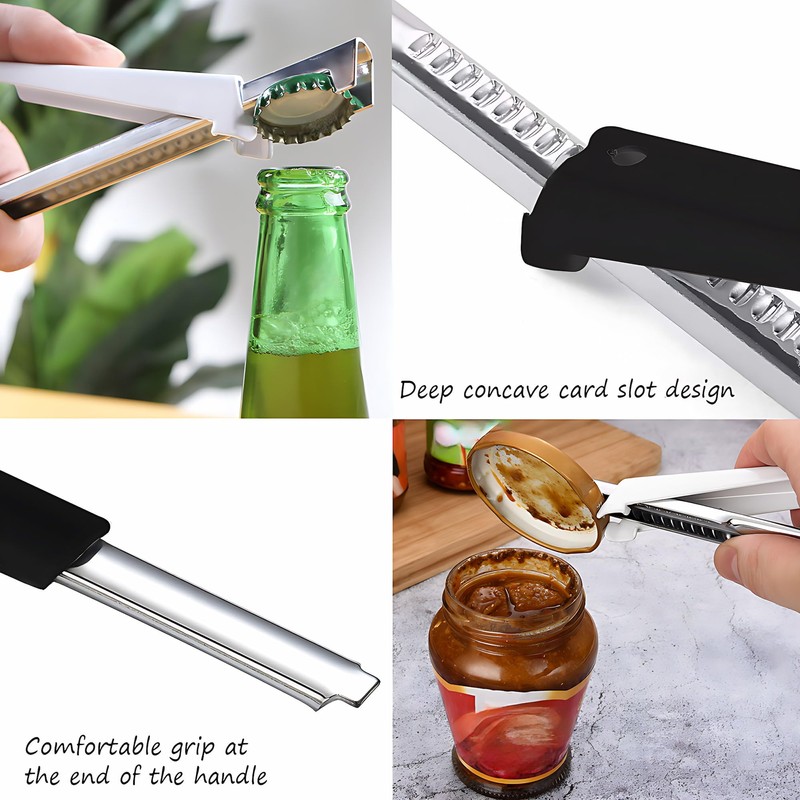 Multi-Function Tin and Can Opener, Effortless Arthritis Jar Opener for