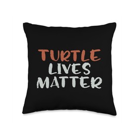 Turtle Lives Matter Sea Animal Environmentalist Earth Lover Throw Pillow
