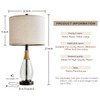 OYEARS 23" Table Lamps for Living Room Set of 2