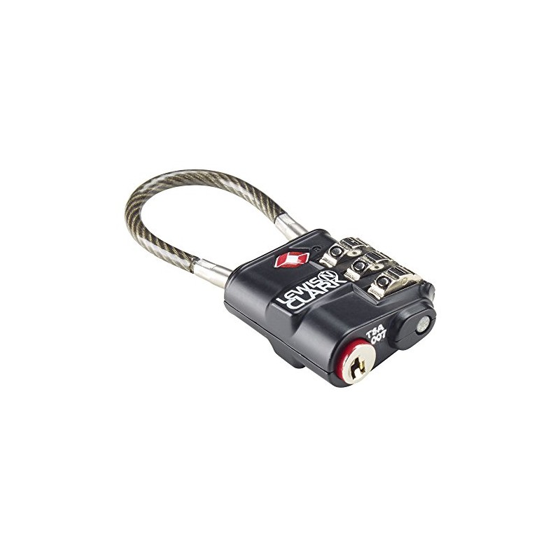 Lewis N. Clark Heavy Duty Lock, Black