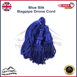 Unbranded HIGHLAND BAGPIPE DRONE CORDS / 100% SILK BLUE CORD BAGPIPES ACCESORIES