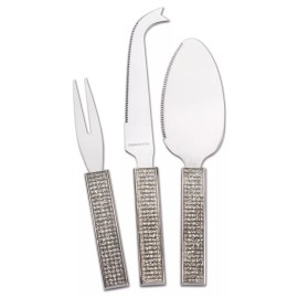 Creative Gifts Glitter Galore 3 Piece Cheese Set. Factory New