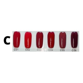 Rj Kit Gelish (gama 6pz) + Lampara Led Uv + Base + Top + Lima Color Gama C