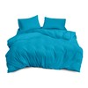 Sapphire Collection Plain Duvet Cover With Pillow Case Non Iron