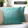 Encasa Homes Satin Weave Polyester Silver Star Foil Printed Twigs