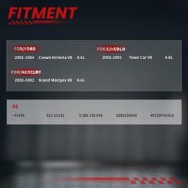 TSSLIIN Fuel Injectors fits for//Ford Crown Victoria 2001 2002 2003 2004 V8 4.6L, for//Lincoln Town Car 01 02 V8 4.6L, for//Mercury Grand Marquis 2001 2002 V8 4.6L, Inyector OE Replacement 0280156048