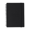 Muji NAA33A8A Premium Paper, Double Ring Notebook, with Rubber Clasp,
