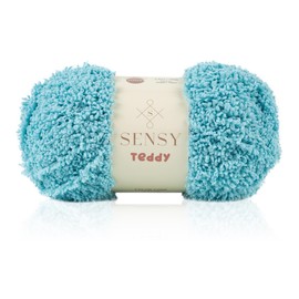 Sensy Teddy Sheepy Sherpa - Hilo de forro polar suave y esponjoso, manta de bebé Amigurumi, 3.5 onzas, 109 yardas, calibre 5 voluminoso (menta)