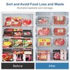 iSPECLE Freezer Organizer Bins - 4 Pack Medium Upright Baskets
