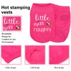 Pink Cotton Dog Shirt with 'Little Miss Naughty' Bee Print,
