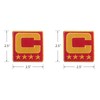 Bayyon C Letter Captain Patch Embroidered Patch Iron on Logo