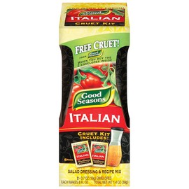 Good Seasons Salad Dressing and Recipe Mix With Cruet, Italian, 2 Count (Pack of 1)