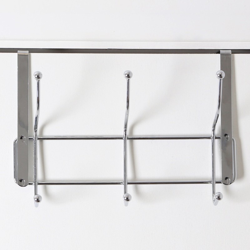 Premier Housewares 509727 6 Hook Over Door Hanger - Chrome