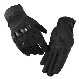 Tactical Gloves, Motorcycle Gloves, Men's Full Finger Military Combat Gloves with Hard Knuckle Protection