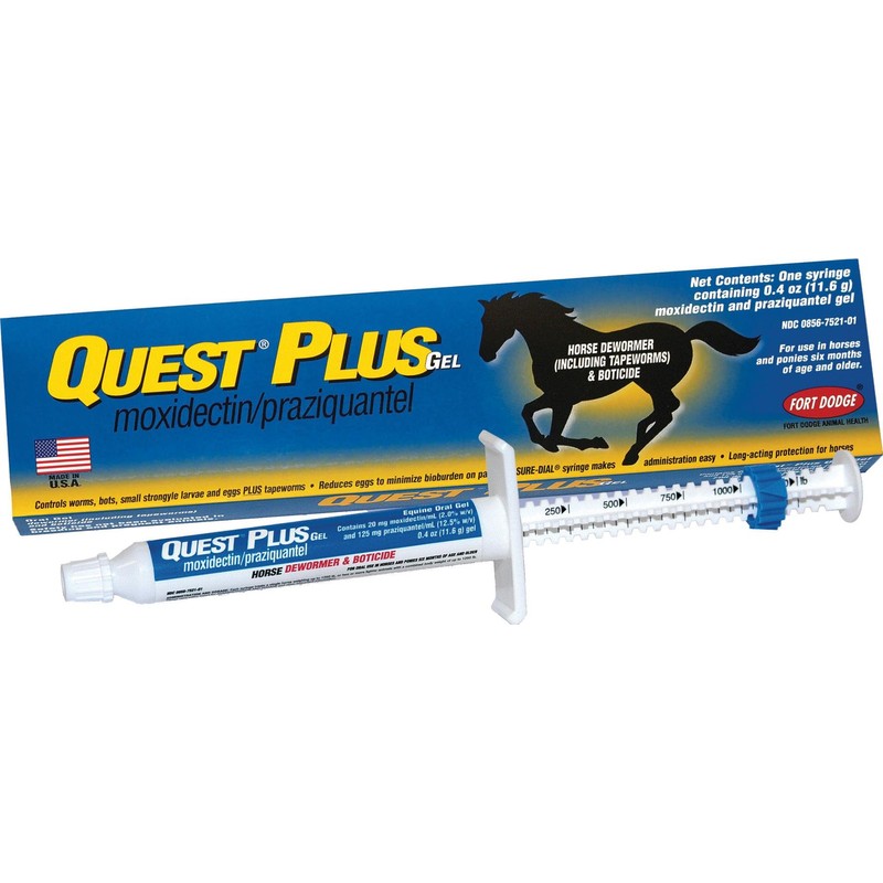 DavesPestDefense QUEST PLUS HORSE DEWORMER GEL - 0.40 OUNCE
