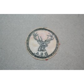 BOY SCOUTS 1953-1972 STAG PATROL PATCH MEDALLION  05 RED TWILL RD/WH BACK