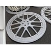 Car Wheel Rim Drink Coasters (Set of 4) in Silver