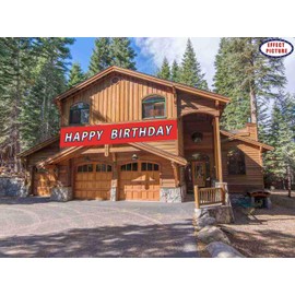 Large Happy Birthday Banner | Giant Bday Party Sign | Huge Birthday Outdoor Decoration