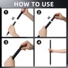 Yardwe 8 Sets Solar Pathway Lights Stakes, 12.2 Inch Black