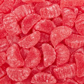 Cherry Slices Jelly Candy | 2 Pound Bag | Soft Sugar Dusted Fruit Slices with Classic Cherry Flavor | Fruit Jellies for Candy Buffets, Decoration, and Party Favors
