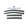 Window Visors Rain Guards for 2007-2012 Dodge Caliber, Out-Channel Window