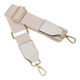 prendre PR-SHOULST20-CR Shoulder Belt, Shoulder Strap, For Bags, Cotton, PU Leather, Nascan, Wide, Thick, Shoulder Strap, Cross-body Bag, Shoulder Strap, Replacement (Cream White)