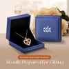 CDE Rose Flower Love Heart Birthstone Necklaces for Women 925