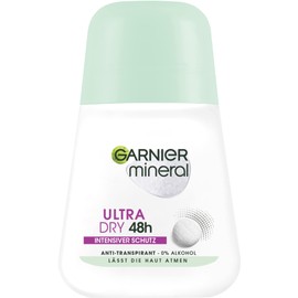 Garnier Antiperspirant Intensive Protection Against Body Odour & Underarm Moisture, Up to 48 Hours Effect, Mineral UltraDry, 1 x 50 ml