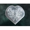 Selenite Charging Plate for Crystals - Angel Wing Heart