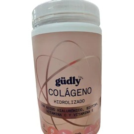 Colágeno Hidrolizado Gudly + Ácido Hialurónico Biotina 500gr Sabor Sin Sabor