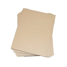 Secure Seal 8.5x11 Chipboard Pads Brown Scrapbooking Sheets 22PT (.022”) Light Weight (Pack of 200)