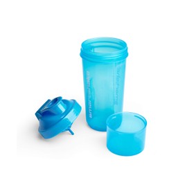 SmartShake 500 ml/18 oz, blau Slim neon, 1er Pack