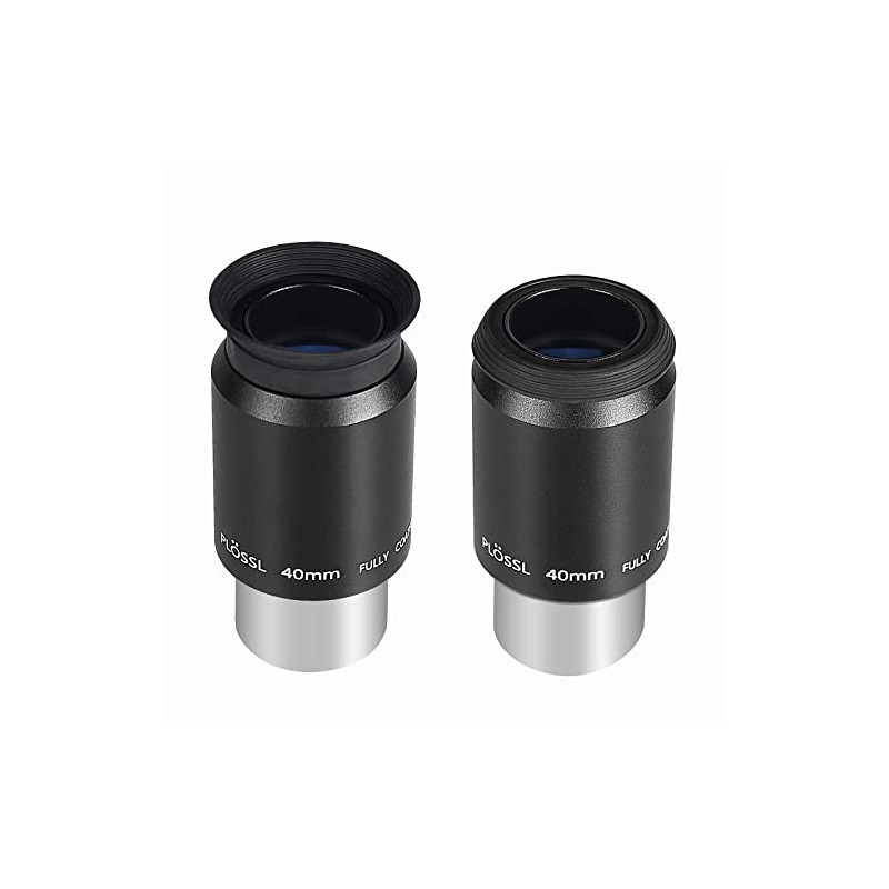 SOLOMARK Telescope 1.25'' Super Plossl Eyepiece 40mm 4-Element Plossl Design