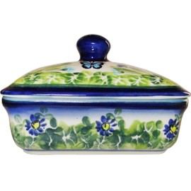 Polish Pottery Butter Dish -"Eva's Collection" Serenity