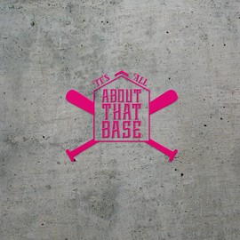 Transparent Decal Stickers of It's That Base (Pink) Premium Waterproof Vinyl Decal Stickers for Laptop Phone Accessory Helmet Car Window Mug Tuber Cup Door Wall Decoration ANDSKUS0g7075PI