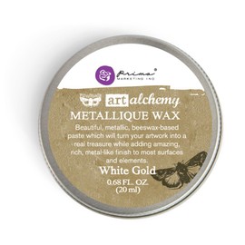 Prima Marketing Art Alchemy-Metallique Wax-White Gold