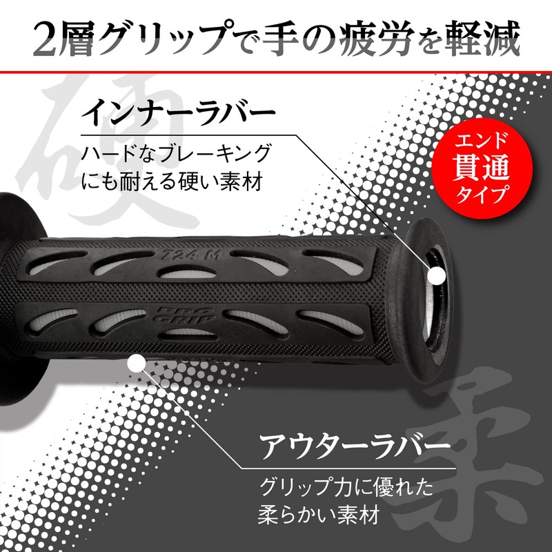 Daytona ProGrip 98079 Motorcycle Grip Handle Diameter 0.9 inch (22.2
