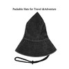 Unisex Cotton Boonie Hat Summer Outdoor Packable Fishing Bucket Hat