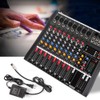 8 Channel Mixer Bluetooth Audio Mixer USB Compact Mixer Sound