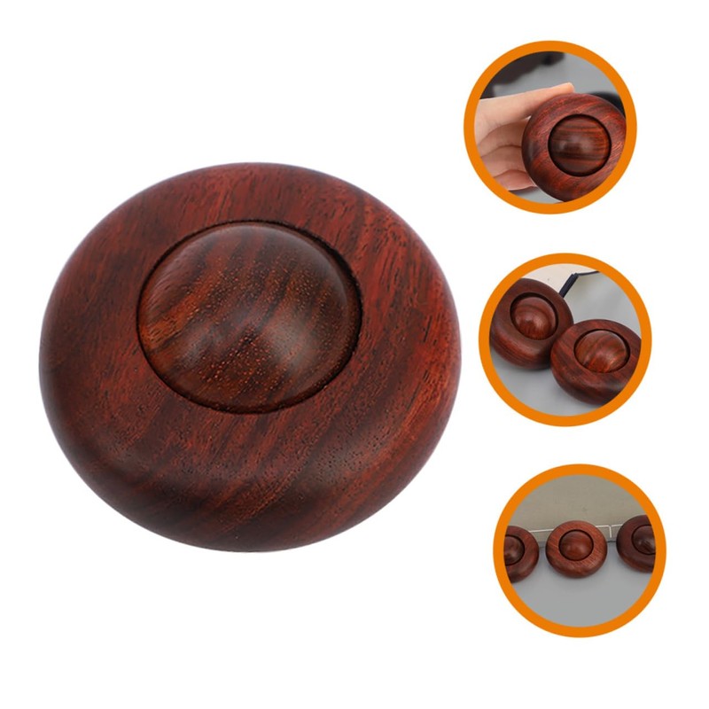 BIUDECO Wooden Hand Massage Ball Small Palm Massage Sphere for