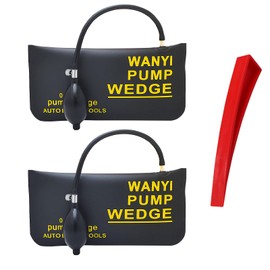 WANYI Pack of 2 Mounting Cushions, Air Wedge Pump, Air Cushion Lifter, Lifting Cushion for Furniture, Door Lining Mounting Set, Load up to 300 kg (2 Large Rectangle)