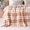 Panku Plaid Blanket, Ultra Soft Cozy Throw Blanket, Warm Fluffy