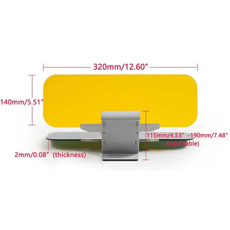Riloer Car Sun Shade Extension, Car Day and Night Sun