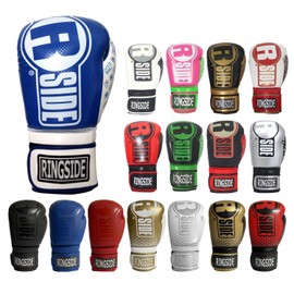 Ringside Apex Flash Boxing Training Sparring Gloves , BL/WH, 14 oz