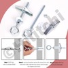 Hilitchi 15Pcs M5 O-Shaped Toggle Bolts and Wing Nut Kit