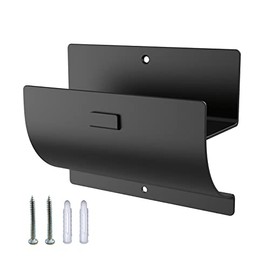 Peony River Heavy-Duty Ladder Hanger, Wall Mount Ladder Hooks for Ladder Storage, Wheelbarrow Hangers for Garage Wall, Black