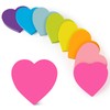 Heart Sticky Notes 3x3 in, 8 Pads, Super Cute Bright