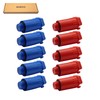 SKIR'CO (2 pcs) Construction Plugs 1/2", Red and Blue Plastic