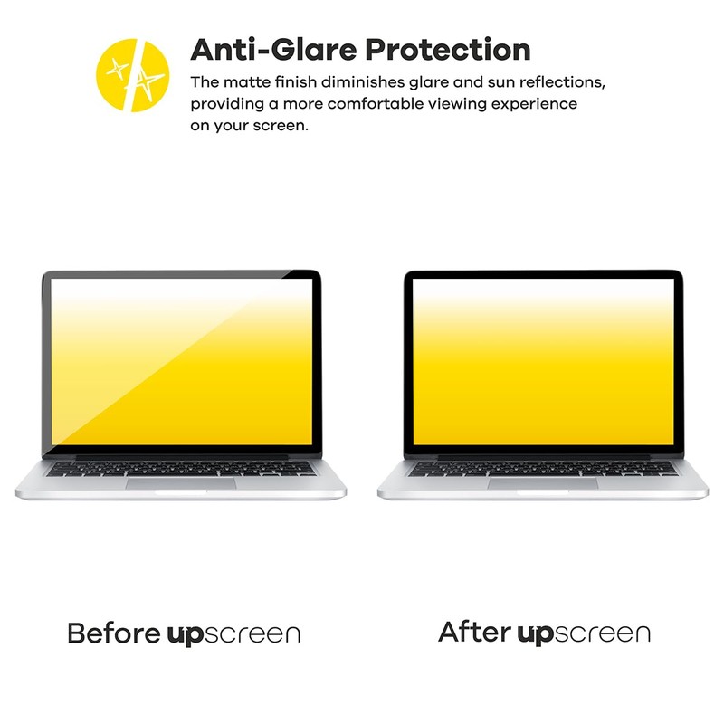 upscreen Anti-Glare Screen Protector compatible with Apple MacBook Air 13"